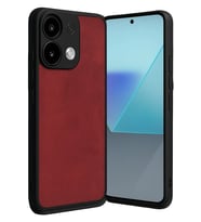 Redmi Note 13 4G Kılıf Aras Deri Kapak - Kırmızı