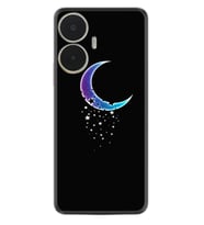 Realme C55 Kılıf Resimli Desenli Silikon Platinium Series Moon Star 1851