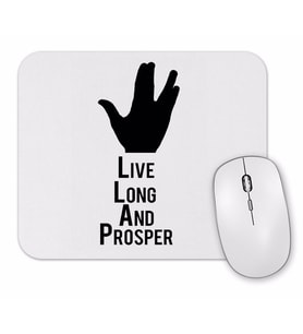 Spock  Live Long And Prosper Mouse Pad