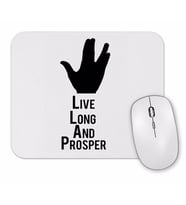 Spock  Live Long And Prosper Mouse Pad