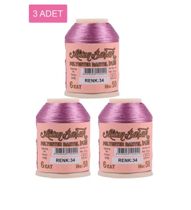 3 Adet Altınbaşak Oya ve Dantel İpi 20 gr - Royaleks - No: 034