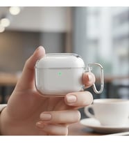 CaseOnn Kılıf Askı Aparatlı Transparan Silikon Şeffaf Çok Renkli FreeClip 2 ile uyumlu