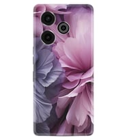 Pova 6 Pro (LI9) Kılıf Boutique Baskılı Resimli Çiçek Mor Pcode -028