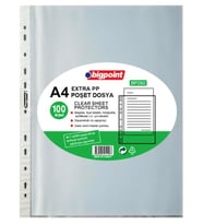 Bigpoint A4 Extra PP Poşet Dosya 100lü Paket