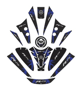 Yamaha R25 2019 - 2024 Uyumlu Tank Pad Set 005