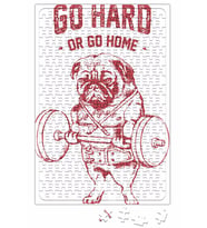 Pug Bodybuilder Puzzle 240 Parça Yapboz