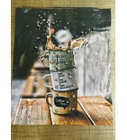 24X20 CM 3 BOYUTLU TAŞLI BONCUKLU COFFEE ARMA YAMA DİKİŞ HOBİ AKSESUARI