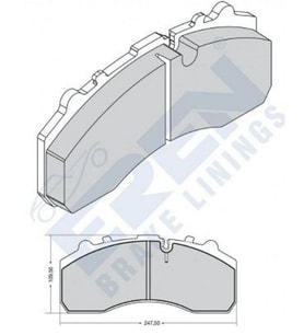 DISK BALATA E.M AXOR ACTROS DORSE BALATASI ORGANIK 29087 2910 (Flame)