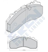 DISK BALATA E.M AXOR ACTROS DORSE BALATASI ORGANIK 29087 2910 (Flame)