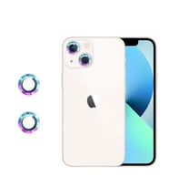 Binano Metal Ring Iphone 13/13 Mini Gökkuşağı Kamera Koruyucu