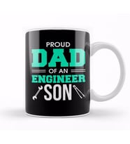 Proud Dad Of An Engineer Son Engineering Father Kupa Bardak Porselen