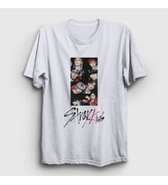 Presmono Unisex Beyaz Members Stray Kids T-Shirt 122878tt (Beyaz)