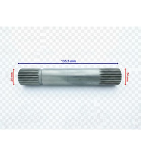 Atv Linhai Arka Şaft Mili 135 Mm 22-22 Frezeli Öm