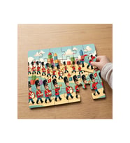 Kurşun Askerler Tasarımlı 24 Parça Ahşap Çocuk Puzzle