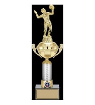 ODAK KUPA - Figürlü Kupalar - Voleybol Kadın Figürlü Kupalar FG-058 C - 41 cm