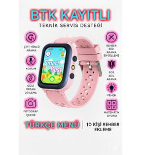 Çocuklar için Güvenli Konum Takipli Akıllı Saat, Eğlenceli ve Kullanışlı