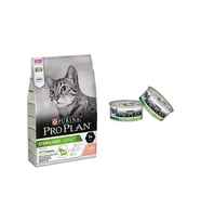 Pro Plan Sterilised Somonlu Maması 3 Kg + Pro Plan Sterilised Somonlu Kedi Maması 85 G (Çok Renkli)