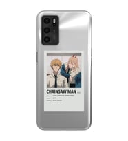 Oppo A16 / A55 Uyumlu Chainsaw Man Anime Tasarımlı Şeffaf Telefon Kılıfı