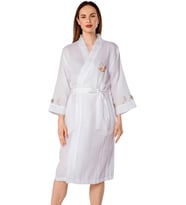 Müslin Bornoz Müslin Sabahlık Kadın Lohusa Sabahlık Müslin Kimono - Kaftan Plaj Giyim