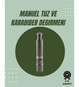 Orta Boy Kararbiber Ve Tuz Öğütücü – Kolay Kullanım, Şık Tasarım