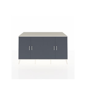 Kronos Konsol 4 Raflı 4 Kapaklı 176x59x99 Aytaşı-Antrasit/Çam