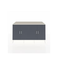 Kronos Konsol 4 Raflı 4 Kapaklı 176x59x99 Aytaşı-Antrasit/Çam