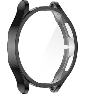 Samsung Galaxy Watch 6 Classic 43mm için Kılıf 360 Full Round Soft Silicone Siyah [Galaxy Watch 6 Classic 43mm ile Uyumlu Kılıf - Siyah]