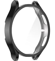 Samsung Galaxy Watch 6 Classic 43mm için Kılıf 360 Full Round Soft Silicone Siyah [Galaxy Watch 6 Classic 43mm ile Uyumlu Kılıf - Siyah]
