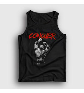 Presmono Unisex Siyah Conquer Gym Spor Chris Bumstead Atlet 396728tt