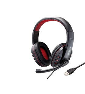 Gaming Kulaklık Usb Ps4 Uyumlu - Siyah Kırmızı HD1171