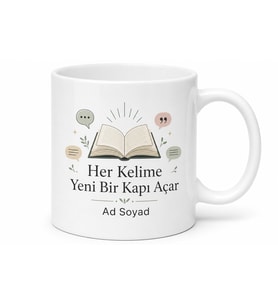 İngilizce Kursuna Başlayanlara Speaking Pratiği Kelime Ezberi Hediye Kupa Bardak