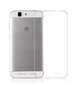 Huawei Ascend G7 Kılıf Zore Şeffaf İnce ve Esnek Süper Silikon (Renksiz)