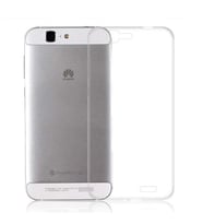 Huawei Ascend G7 Kılıf Zore Şeffaf İnce ve Esnek Süper Silikon (Renksiz)