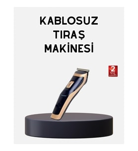 Mey İthalat® Profesyonel Şarjlı Saç ve Sakal Kesme Makinesi – Unisex, 12 mm Ayarlanabilir Başlık