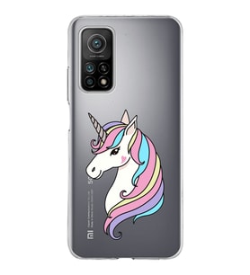 Xiaomi Mi 10 T Uyumlu Kapak Unicorn Tasarımlı Şeffaf Silikon Kılıf