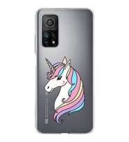 Xiaomi Mi 10 T Uyumlu Kapak Unicorn Tasarımlı Şeffaf Silikon Kılıf
