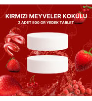2x500 Gram - Kırmızı Meyve Kokulu, Nem Alıcı Rutubet Ve Küf Önleyici Yedek Tablet