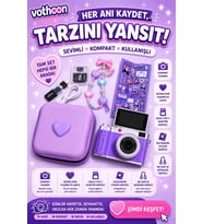 4k Çantalı Dijital Retro Video Kamera 48mp 16x Zoom Işıklı (32gb) Kart Dijital Fotoğraf Makinesi Mor