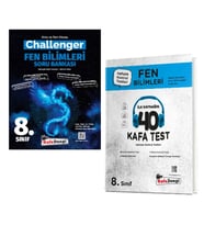 KAFA DENGİ YAYINLARI 8. Sınıf Challenger Fen Bilimleri Soru Bankası + Fen Bilimleri Kafa Test