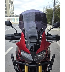 MOTOCAM Honda Africa Twin CRF 1000 Ön Cam 2016-2020 Model 55cm Siyah Renkli 4mm UZUN