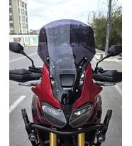 MOTOCAM Honda Africa Twin CRF 1000 Ön Cam 2016-2020 Model 55cm Siyah Renkli 4mm UZUN