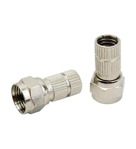 Herz HRF-03 RG6/U6 22 Mm Siyah Contalı F Konnektör (100 Lü Poşet)
