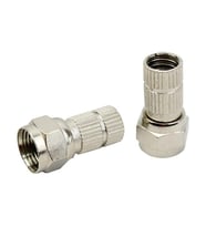 Herz HRF-03 RG6/U6 22 Mm Siyah Contalı F Konnektör (100 Lü Poşet)