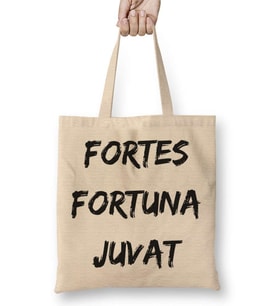 A Sorte Favorece Os Fortes Fortes Fortuna Juvat Bez Çanta Uzun Saplı