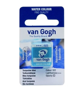 Talens Van Gogh 1/2 Tablet Sulu Boya 522 Turquoise Blue 