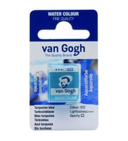 Talens Van Gogh 1/2 Tablet Sulu Boya 522 Turquoise Blue 