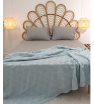 Koza Home Plaid Mavi Çift Kişilik Battaniye 200x220 15020