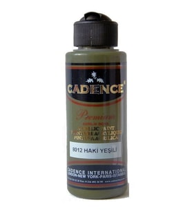 Cadence Premium Akrilik Boya 120 ml. 8012 Haki Yeşil 
