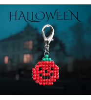 Handcraftedbyoz, Unisex, Halloween Anahtarlık Serisi – Pumpkin, Ghost ve Witch Hat (Turuncu)