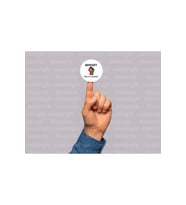 İngilizce Boykot Etiketi BOYCOTT Yuvarlak Mat Sticker 4 Cm (45 Adet)